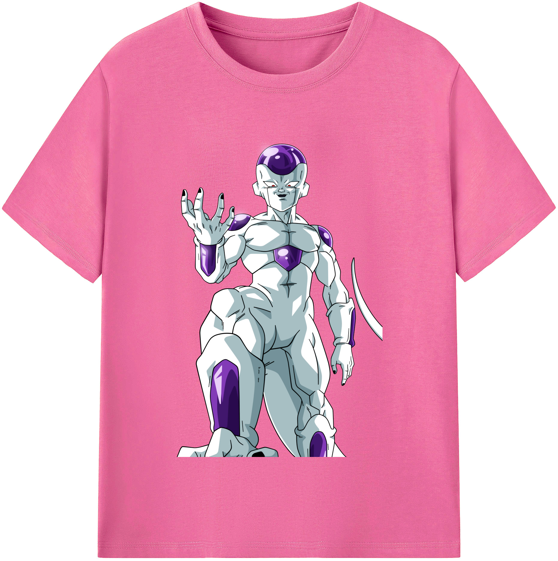 （画像用） ドラゴンボール フリーザ DRAGON BALL Frieza レディースカジュアルプリントTシャツ（綿100％）